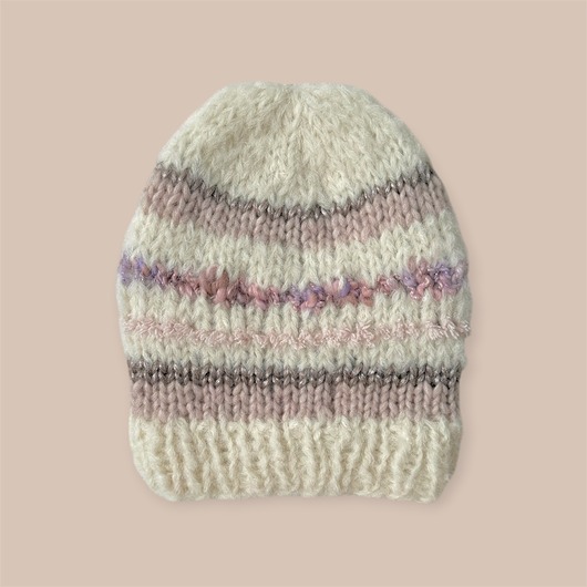 czapki damskie Kremowa alpaka