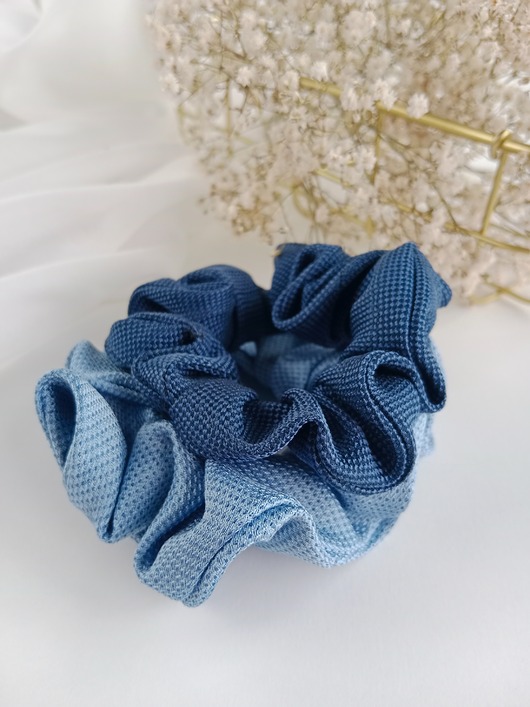 gumki do włosów Jedwabne scrunchie, gumka do włosów, upcykling - zestaw