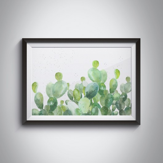 AKWARELOWE KAKTUSY 012 50x70cm ILOBAHIE