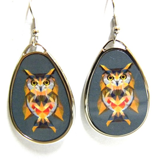 Kolczyki krople z autorskim motywem Gaul Designs