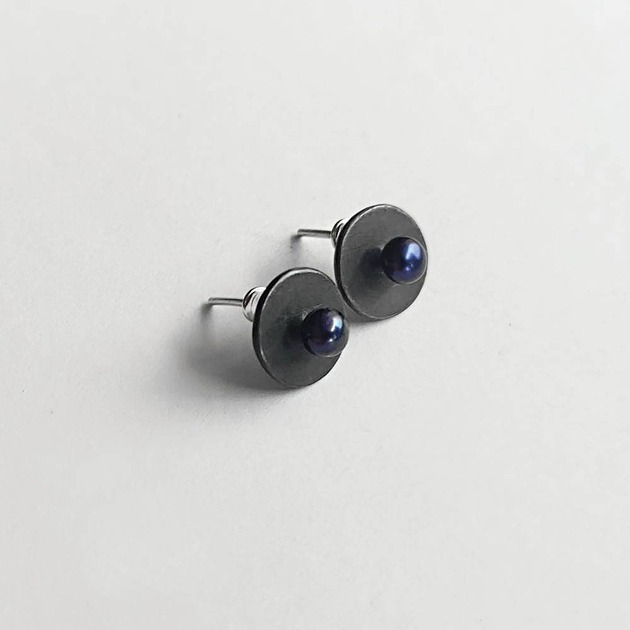 kolczyki z kamieniami Kolczyki OKRĄG