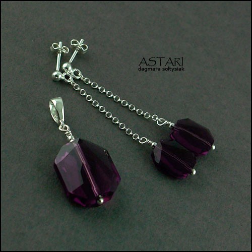 kryształ SWAROVSKI GRAPHIC - AMETHYST Astari