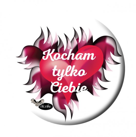 Magnes 5.6cm  Kocham tylko Ciebie Sowia Aleja