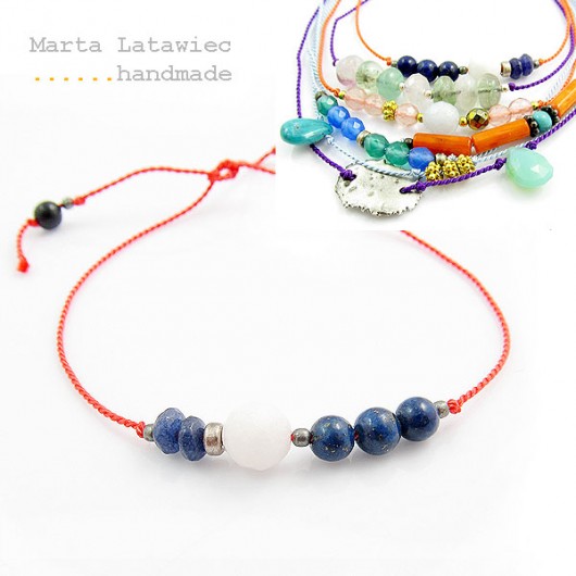 Mini koralowa z lapis lazuli Marta Latawiec