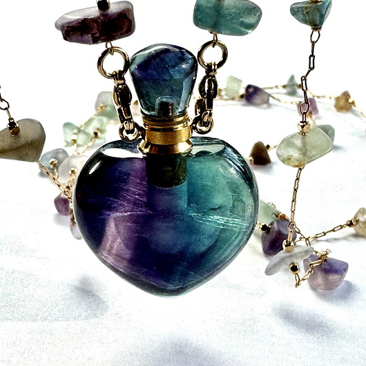 wisiory Perfumetka + Łańcuszek okulary - Fiolet-Granat-Lila I - DLA MAMY