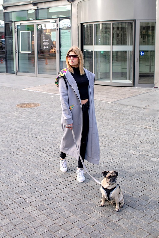 płaszcze damskie Mega długa bluza płaszcz Dubaj