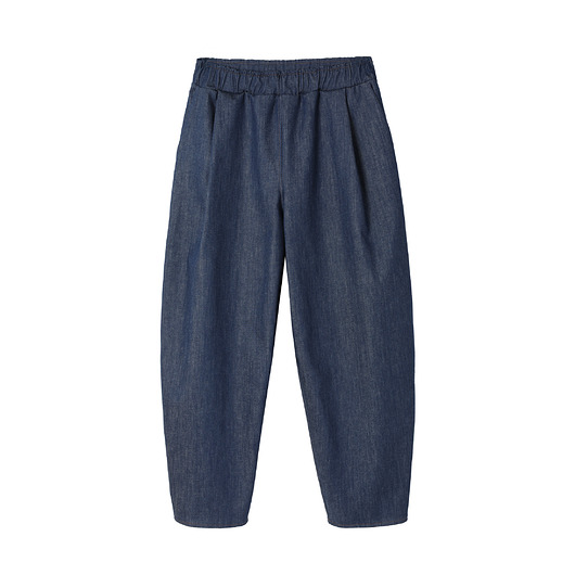 spodnie materiałowe damskie Klara  - Denimowe spodnie ze zwężaną nogawką