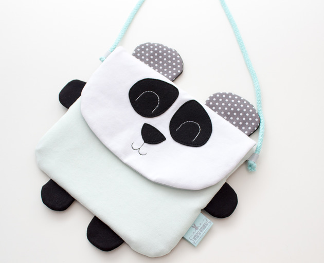 Torebka PANDA z miętą Wyszyj Wymaluj