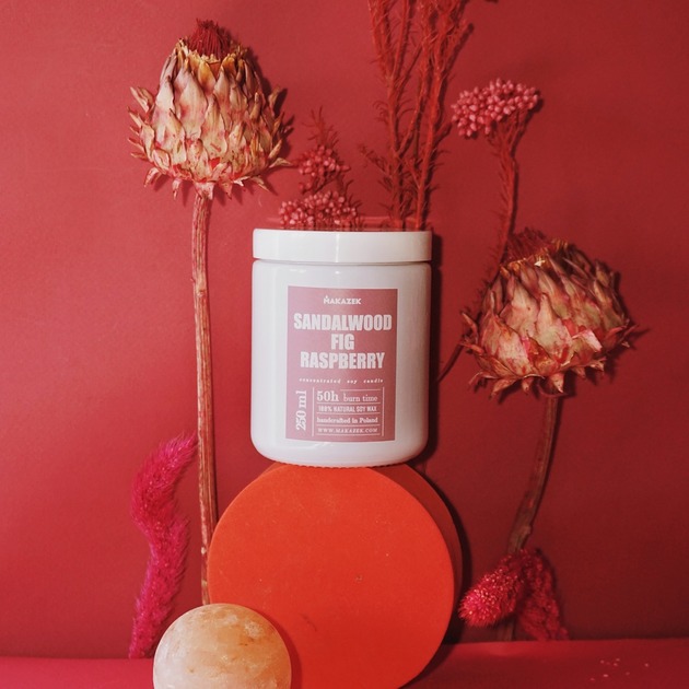 świece zapachowe Sandalwood Fig Raspberry