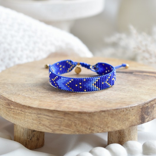 bransoletki na sznurku Tkana bransoletka - sapphire energy
