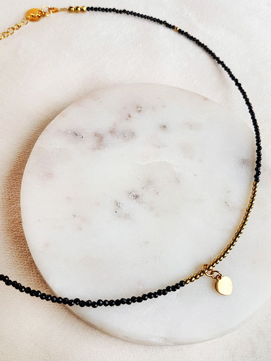 chokery Choker z onyksami