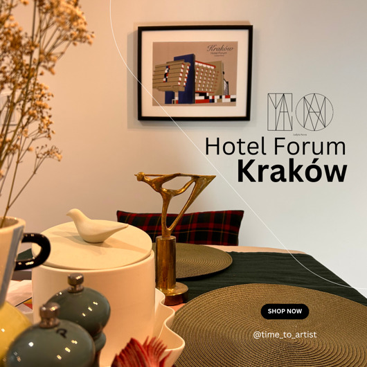 grafiki i ilustracje Hotel Forum w Krakowie kolorowy