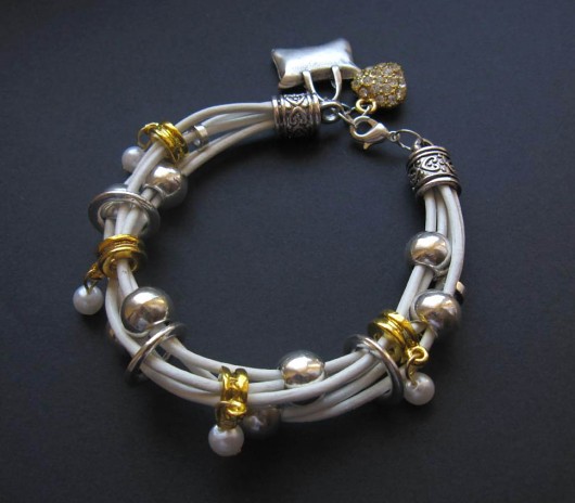 Bransoletka - &quot;Pearl&quot; XXXDiamicArt