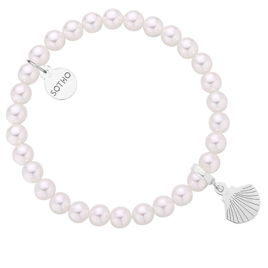 Bransoletka z pereł SWAROVSKI® CRYSTAL z muszlą SOTHO