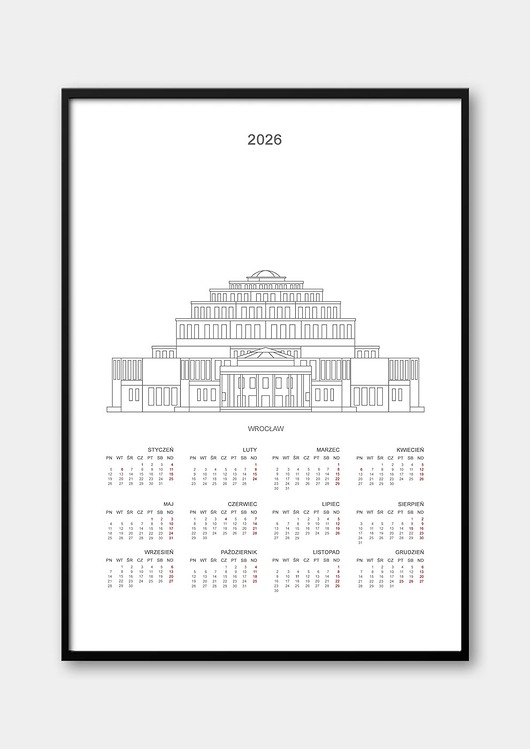kalendarze i plannery Kalendarz Wrocław 2026