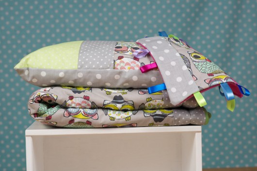 Lekki kocyk i podusia Bawełna Polarek GRATIS LalaShop