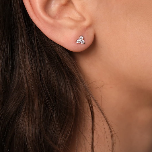 kolczyki srebrne Kolczyki z cyrkoniami srebro 925