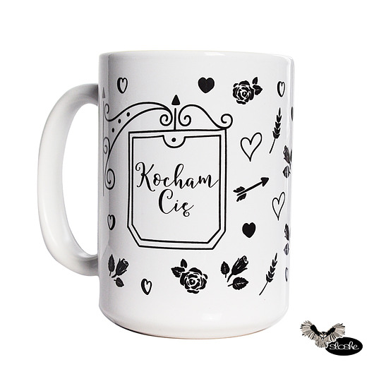 Kocham Cię, całym sercem kubek ceramiczny 450ml  Sowia Aleja