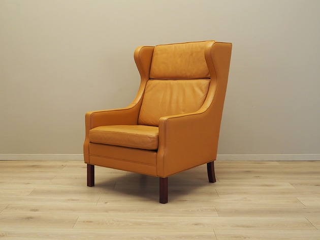 fotele Fotel pomarańczowy, duński design, lata 70, produkcja: Dania