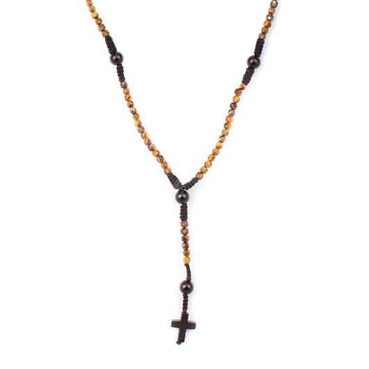 biżuteria męska Męski różaniec Tygrysie oko