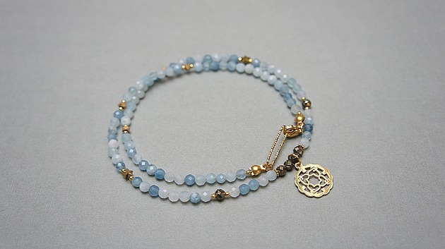 chokery Akwamaryn choker vol. 6 /naszyjnik/ - Szlachetna kolekcja