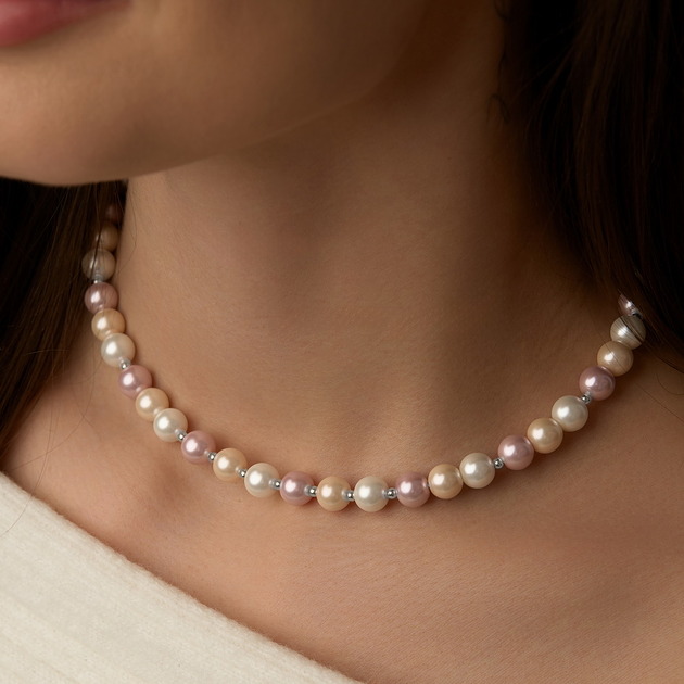 chokery Naszyjnik perły Seashell- srebro 925