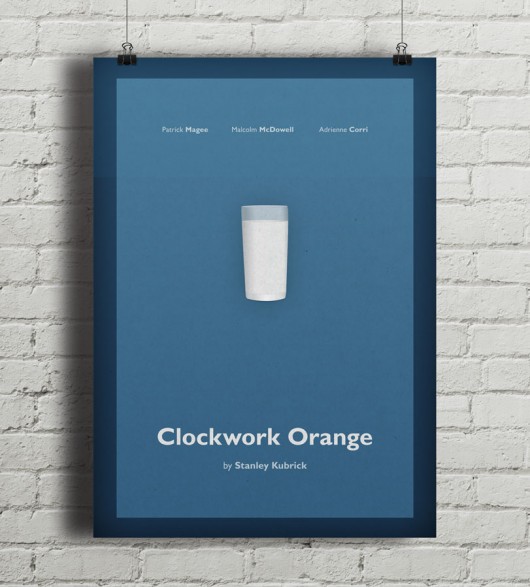 Mechaniczna Pomarańcza - plakat A2 minimalmill