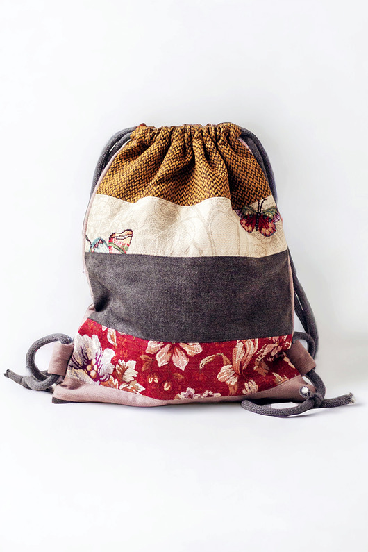 plecaki Workoplecak patchwork w motyle