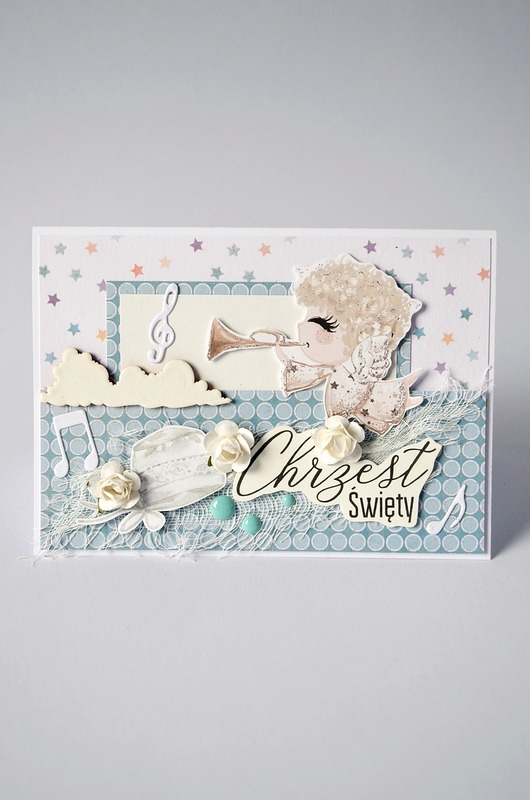 kartki scrapbooking Chrzest Święty: Kartka Okolicznościowa