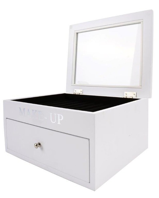 skrzynki, kufry i pudła Pudełko na biżuterię Beauty White 24cm