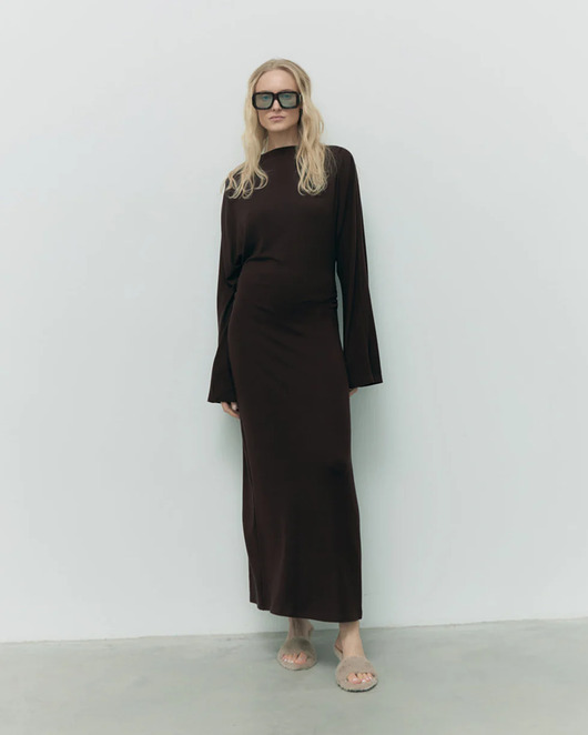 sukienki maxi damskie Sukienka Serenity choclate super soft
