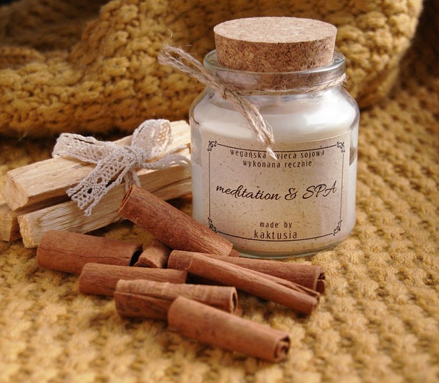 świeczniki i świece MEDITATION & SPA - świeca sojowa PREMIUM 220ml
