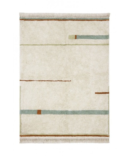 dywany Dywan Bawełniany Lanes Vintage Blue XS 90x130cm Lorena Canals