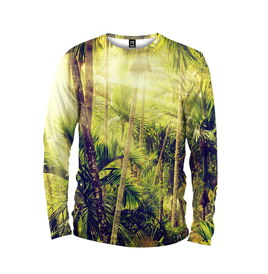 bluzy męskie Koszulka Longsleeve Męska DR.CROW Tropical Beach