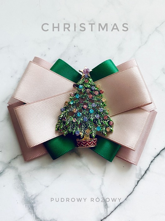 broszki Brosza z Choinką Święta Mikołajki