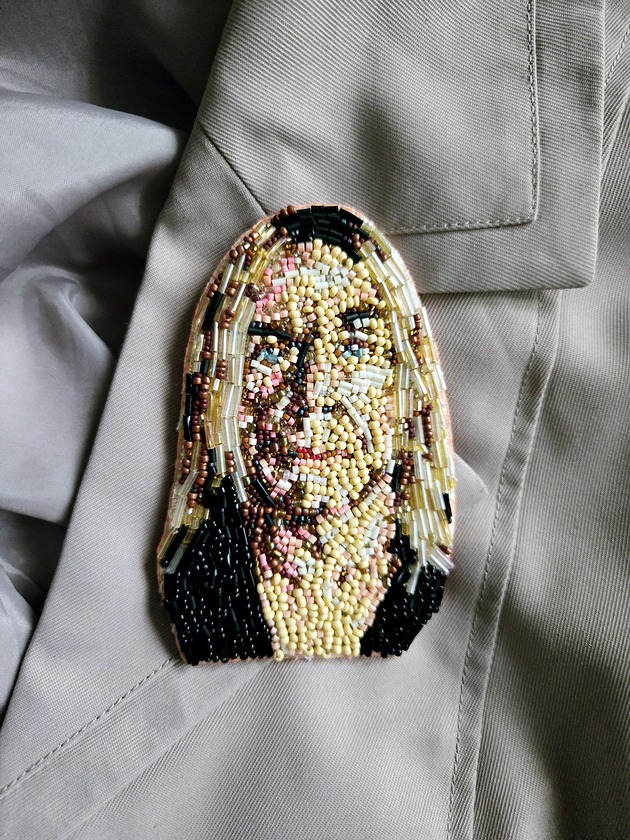 broszki Broszka ręcznie wyszywana Iggy Pop