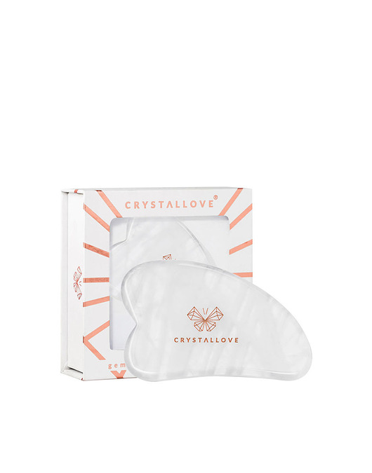 akcesoria dla niej CRYSTALLOVE Płytka do masażu gua sha kryształ