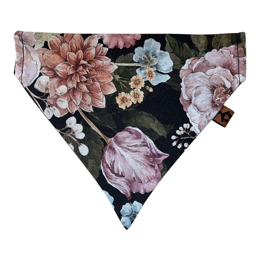 ubranka dla zwierząt Dwustronna bandana dla psa Kwiaty