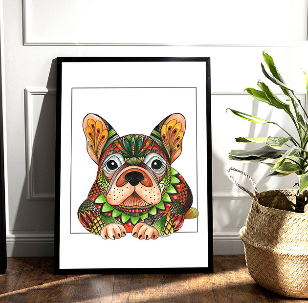 grafiki i ilustracje Buldog- "Cześć, jestem Tomy"