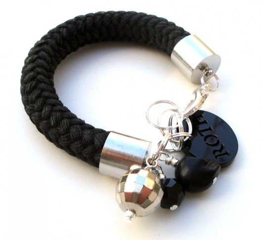 Rope bracelet / czarny mat Monika Roth
