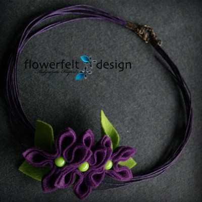 zielone w fioletach FlowerFelt Design