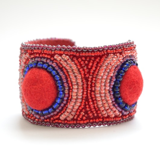 red & navy blue Made by Magda