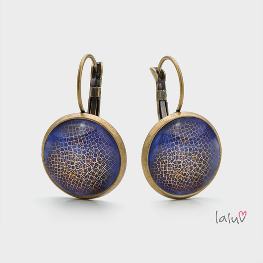 Kolczyki wiszące BLUE SPHERE laluv