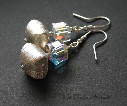 kryształ Swarovski - kostki Gosia Chruściel-Waniek