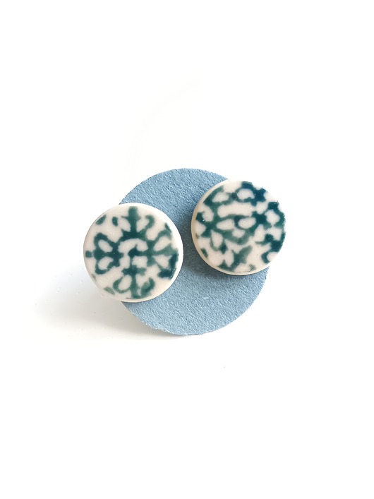 kolczyki ceramiczne Kolczyki ceramiczne Bolesławiec