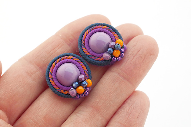 kolczyki soutache Mini