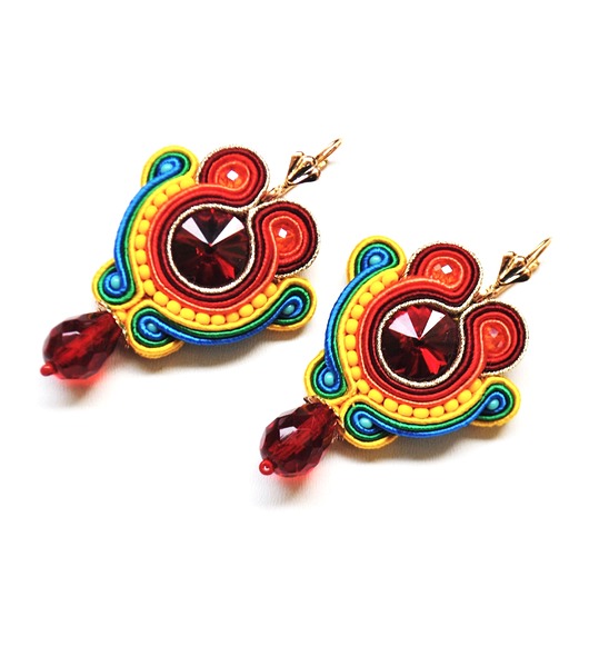 kolczyki soutache Sutaszowe kolczyki KOPENHAGA