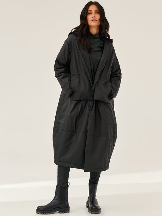 kurtki damskie Kurtka-płaszcz kokon