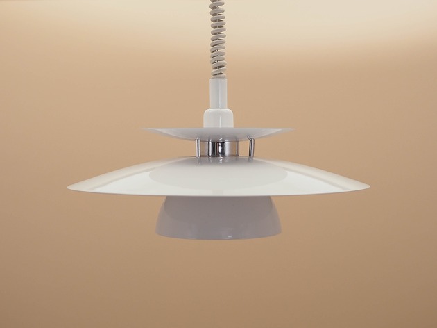lampy wiszące Duńska lampa wisząca z warstwowym kloszem, lata 2000.