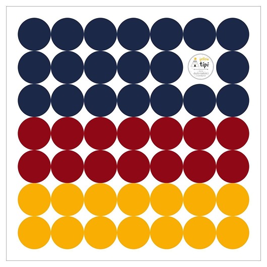naklejki ścienne do pokoju dziecka Zestaw naklejek Mini Dots intense tone 40x40 cm